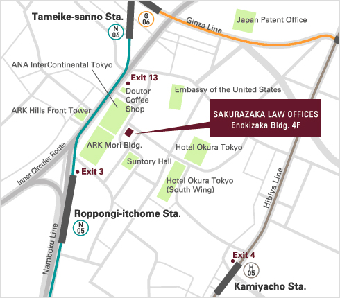 SAKURAZAKA LAW OFFICE　MAP